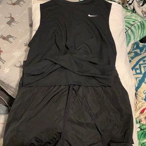 Nike sleeveless top and shorts